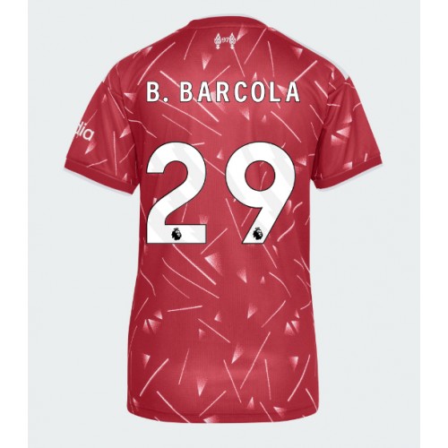 Stroje piłkarskie Liverpool Bradley Barcola #29 Koszulka Podstawowej dla damskie 2026-27 Krótki Rękaw